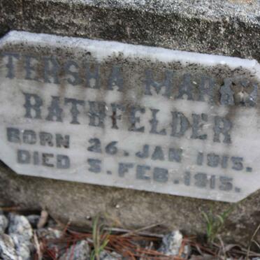 RATHFELDER Tersha Maria 1915-1915