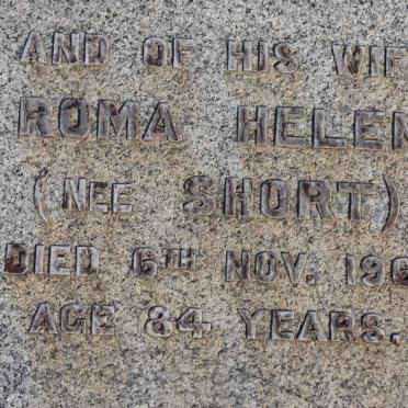 RODD Roma Helen nee SHORT -1961