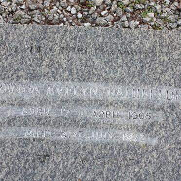 RATHFELDER Brenda Evelyn 1905-1972