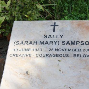 SAMPSON Sarah Mary -2007