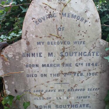 SOUTHGATE Annie M. 1846-1901