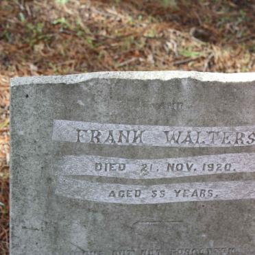 WALTERS Frank -1920 &amp; Ellen Elizabeth -1920 