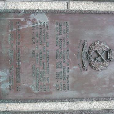 2. Memorial: to ex-cadets of the SA training ship 'General Botha' who died 1939-1945