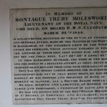 MOLESWORTH Montague Treby -1844