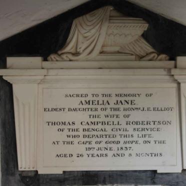 ROBERTSON Amelia Jane nee ELLIOT -1837