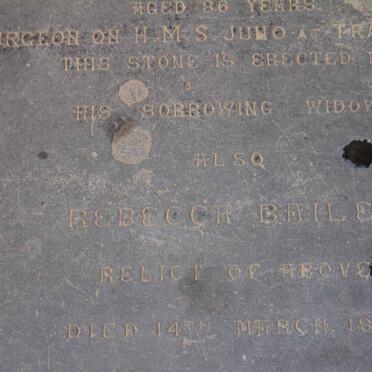 BAILEY Samuel Silverthorne -1864 :: BAILEY Rebecca -1870