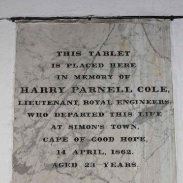 COLE Harry Parnell -1862