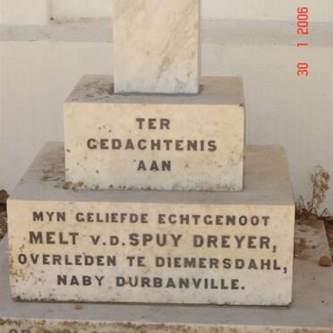 DREYER Melt v.d. Spuy -1896