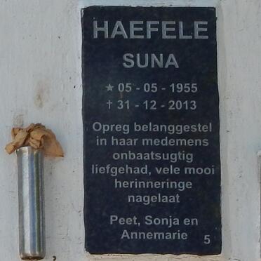HAEFELE Suna 1955-2013