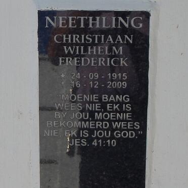NEETHLING Christiaan Wilhelm Frederick 1915-2009