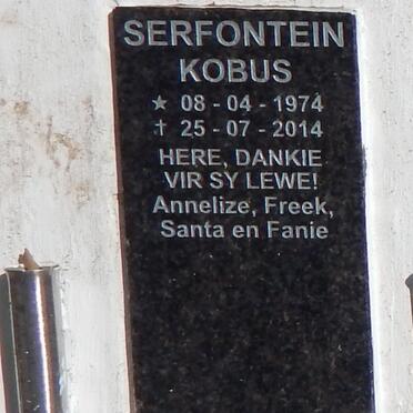 SERFONTEIN Kobus 1974-2014
