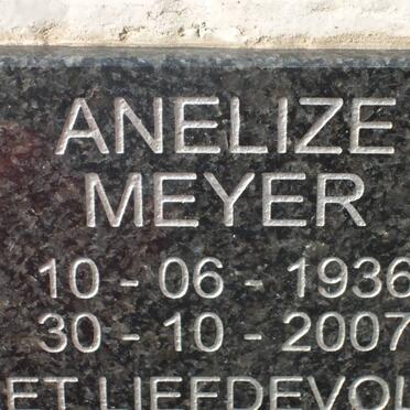 MEYER Anelize 1936-2007