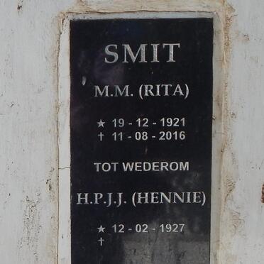 SMIT H.P.J.J. 1927-  &amp; M.M. 1921-2016