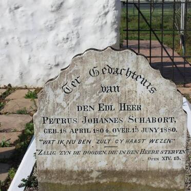 SCHABORT Petrus Johannes 1804-1880 &amp; Sibella Margaretha LOUW 1818-1892 