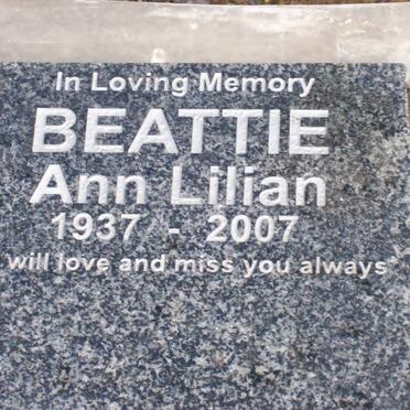 BEATTIE Ann Lilian 1937-2007