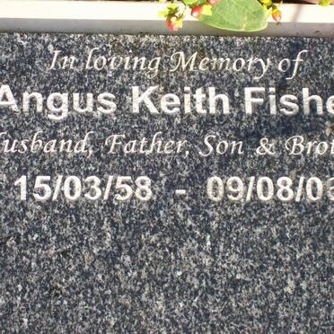 FISHER Angus Keith 1958-2006