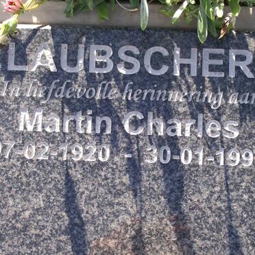LAUBSCHER Martin Charles 1920-1998