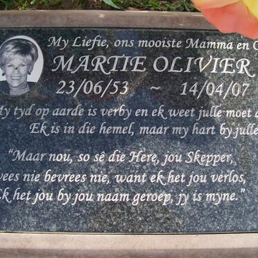 OLIVIER Martie 1953-2007