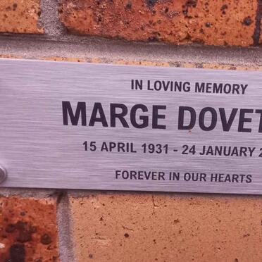 DOVETON Marge 1931-2018