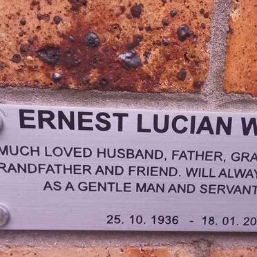 WILLIAMS Ernest Lucian 1936-2021