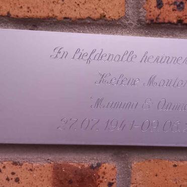 MOUTON Helene 1941-2010