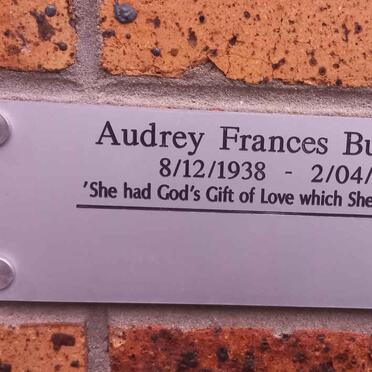 BURROUGHS Audrey Frances 1938-2015