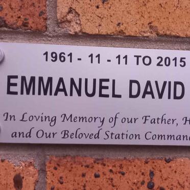 DOSSON Emmanuel David 1961-2015