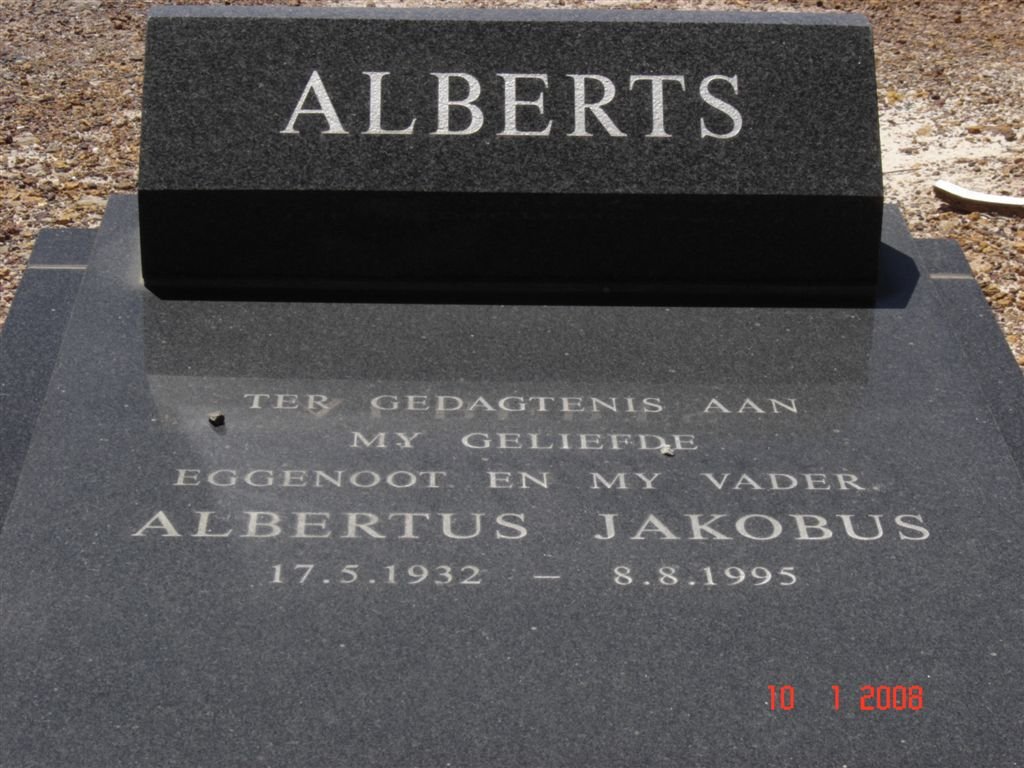 ALBERTS Albertus Jakobus 1932-1995