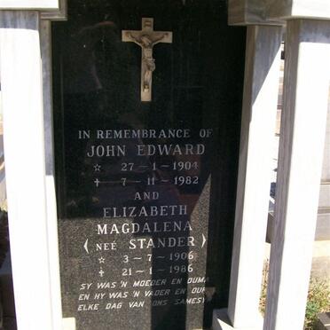 ASPELING John Edward 1904-1982 &amp; Elizabeth Magdalena STANDER 1906-1986