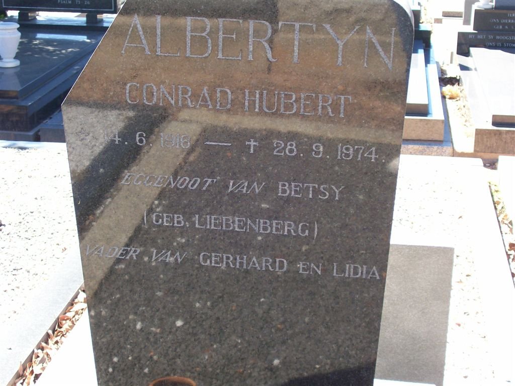 ALBERTYN Conrad Hubert 1916-1974