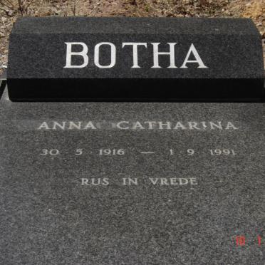 BOTHA Anna Catharina 1916-1991