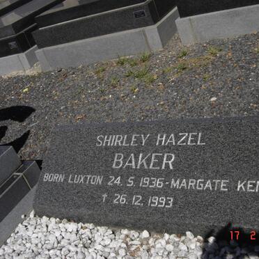 BAKER Shirley Hazel 1936-1993