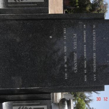 BRINK Petrus Johannes 1929-1973