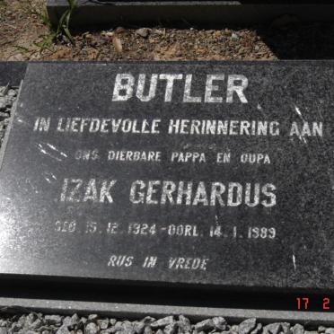 BUTLER Izak Gerhardus 1924-1989