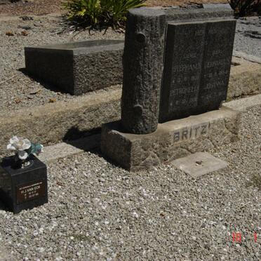 BRITZ Stephanus Gerhardus 1900-1954 &amp; Petronella Johanna 1902-1971 :: VAN ECK H.J. 1917-1989