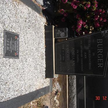 BURGER Adriaan Francois 1921-1971 :: SCHOEMAN I.C. formerly BURGER nee LAING 1911-2006