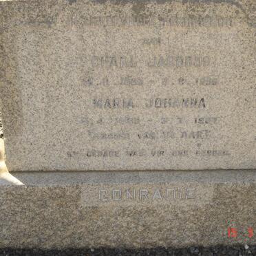 CONRADIE Charl Jacobus 1883-1956 &amp; Maria Johanna 1885-1967