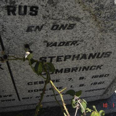 COMBRINCK Stephanus 1880-1961