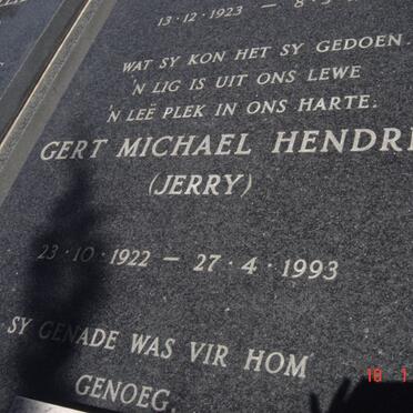 COETZEE Gert Michael Hendrik 1922-1993