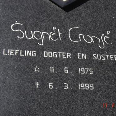 CRONJé Sugnét 1975-1989