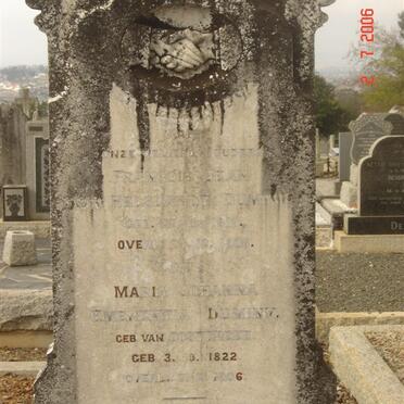 DUMINY Francois Jean van Helslandt 1818-1908 &amp; Maria Johanna Emerentia OOSTERZEE 1822-1906