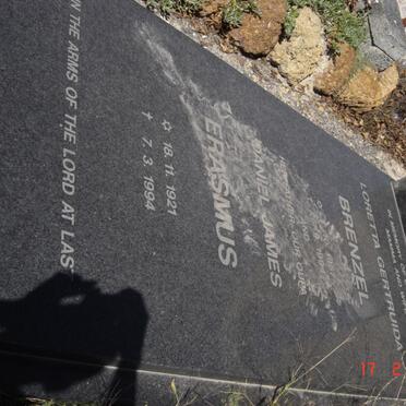 ERASMUS Daniel James 1921-1994 :: BRENZEL Loretta Gertruida  1957-1994