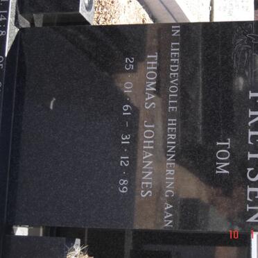 FREYSEN Thomas Johannes 1961-1989