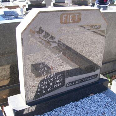 FIET Gert Johannes 1908-1974