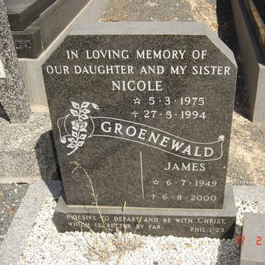 GROENEWALD James 1949-2000 :: GROENEWALD Nicole 1975-1994