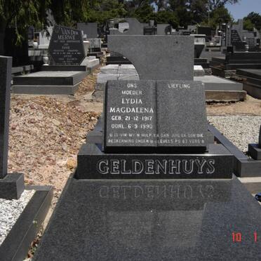 GELDENHUYS Lydia Magdalena 1917-1990