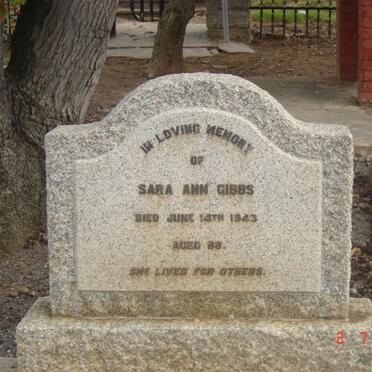 GIBBS Sara Ann -1943