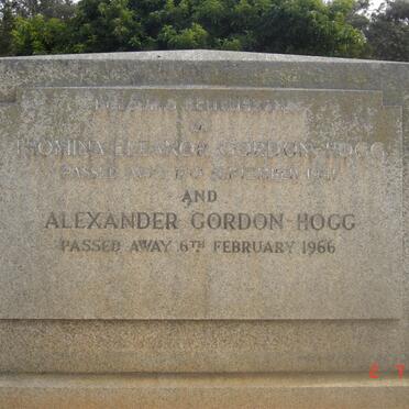 GORDON-HOGG Alexander-1966 &amp; Thomina Eleanor -1941