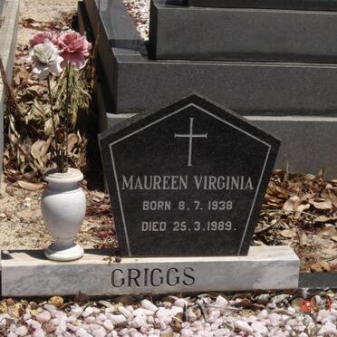 GRIGGS Maureen Virginia 1938-1989