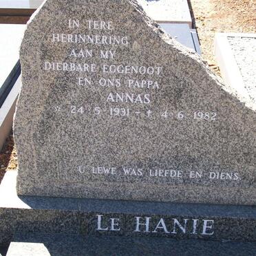 HANIE Annas, le 1931-1982
